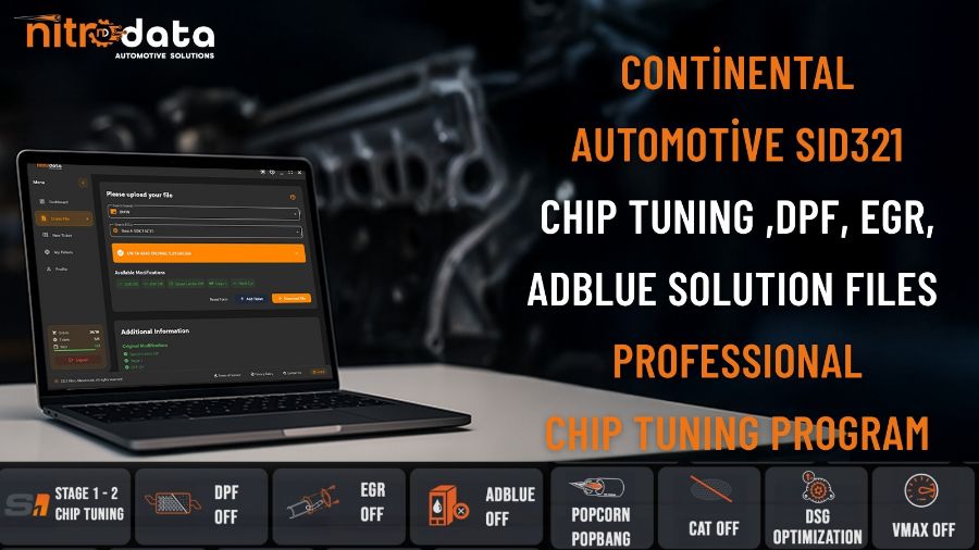 SID321 Chip Tuning, DPF-EGR-AdBlue Çözüm Dosyaları | Nitro Data ile Otomatik ECU Yazılım Çözümleri