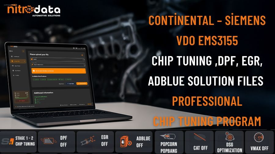 EMS3155 Chip Tuning, DPF-EGR-AdBlue Çözüm Dosyaları | Nitro Data ile Otomatik ECU Yazılım Çözümleri