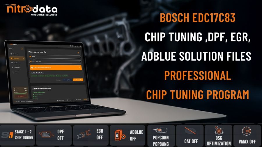 EDC17C83 Chip Tuning, DPF-EGR-AdBlue Çözüm Dosyaları | Nitro Data ile Otomatik ECU Yazılım Çözümleri