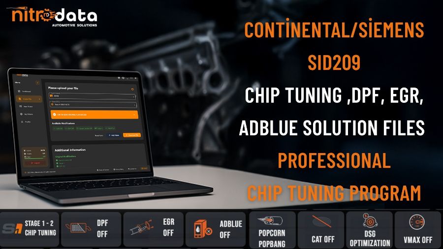 SID209 Chip Tuning, DPF-EGR-AdBlue Çözüm Dosyaları | Nitro Data ile Otomatik ECU Yazılım Çözümleri