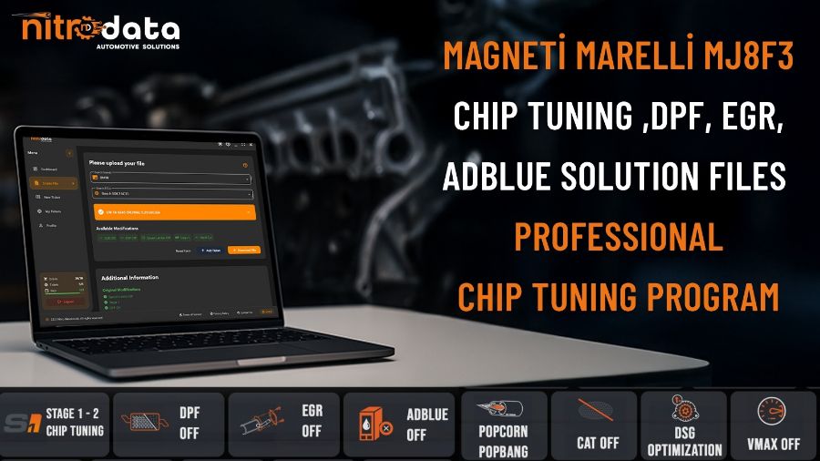 MJ8F3 Chip Tuning, DPF-EGR-AdBlue Çözüm Dosyaları | Nitro Data ile Otomatik ECU Yazılım Çözümleri