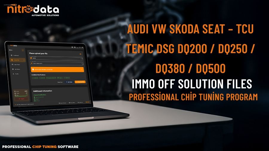 AUDI VW SKODA SEAT – TCU TEMIC DSG DQ200 / DQ250 / DQ380 / DQ500 IMMO OFF Rehberi | Nitro Data Çözümleri