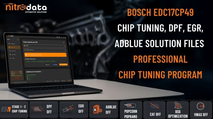 EDC17CP49 Chip Tuning, DPF-EGR-AdBlue Solution Files | Automatic ECU Software Solutions with Nitro Data