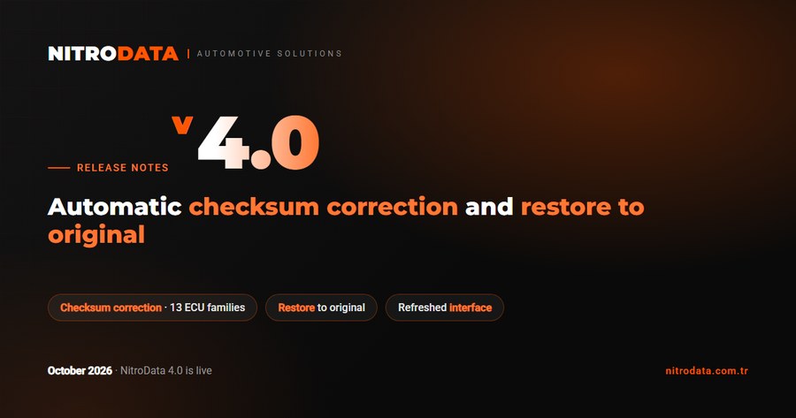NitroData 4.0 Is Live: Automatic Checksum Correction and Restore to Original