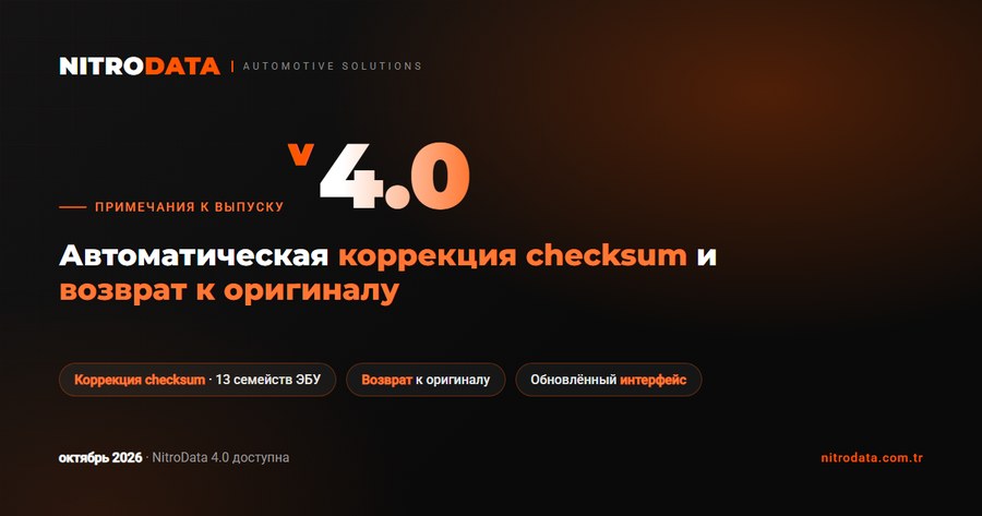 NitroData 4.0 уже доступна: автоматическая коррекция контрольных сумм и возврат к оригиналу