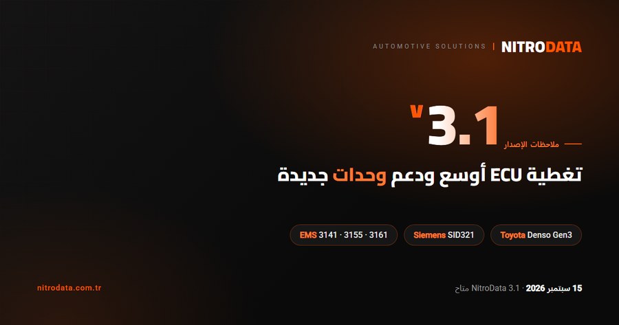 NitroData 3.1 متاح الآن: تغطية ECU أوسع ونتائج أكثر اتساقًا