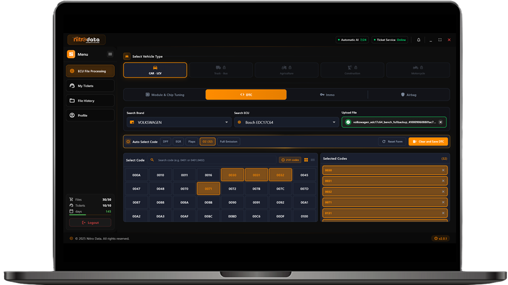 Nitro Data V2 - DTC Çözümleri