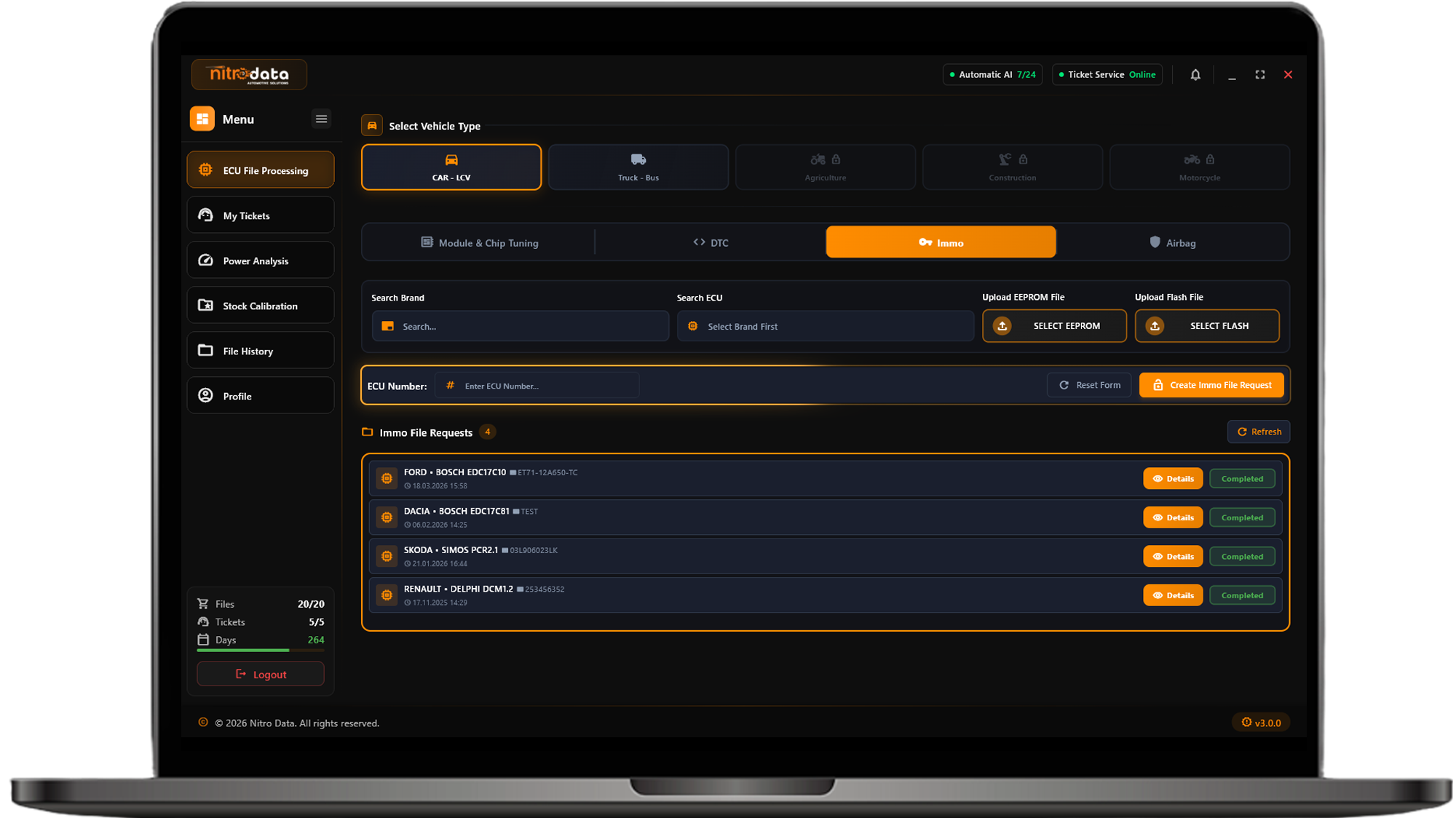 Nitro Data V3 - IMMO OFF